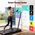 4 in 1 Vibration Walking Pad Treadmill Under Desk Treadmills for Home Gym with App Control 380mm Black