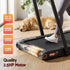4 in 1 Vibration Walking Pad Treadmill Under Desk Treadmills for Home Gym with App Control 380mm Black