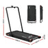 4 in 1 Vibration Walking Pad Treadmill Under Desk Treadmills for Home Gym with App Control 380mm Black