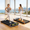 2 Side Walking Pad Treadmill with Massage Function Fitness 380mm Black