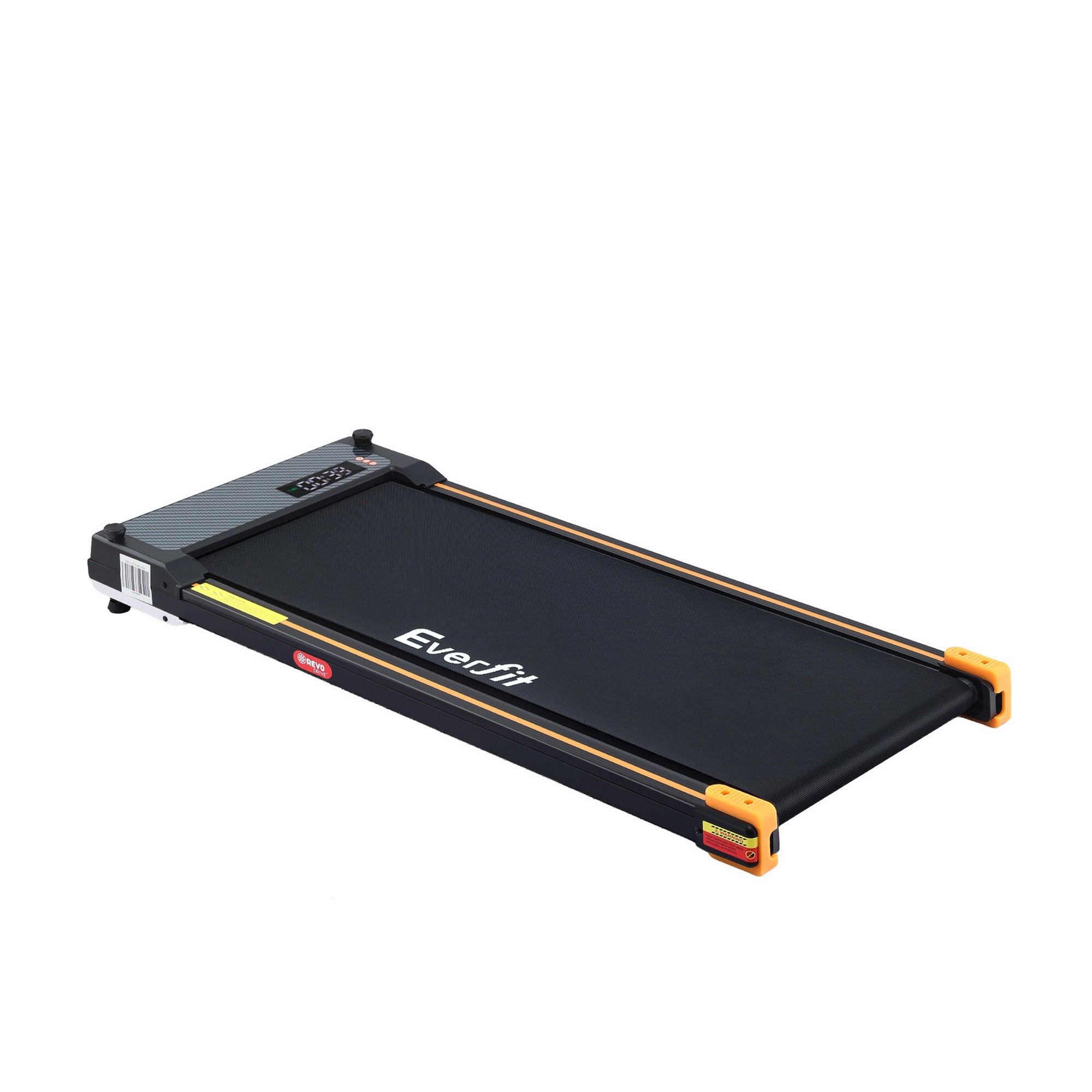 2 Side Walking Pad Treadmill with Massage Function Fitness 380mm Black