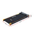 2 Side Walking Pad Treadmill with Massage Function Fitness 380mm Black