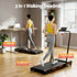Everfit 3 in 1 Treadmill Electric Walking Pad Auto Incline Foldable for Home Gym Black