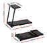 Treadmill Electric Walking Pad Foldable Incline for Home Office Gym Black