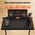 Treadmill Electric Walking Pad Foldable Incline for Home Office Gym Black