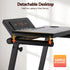 Treadmill Electric Walking Pad Foldable Incline for Home Office Gym Black