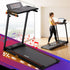 Treadmill Electric Walking Pad Foldable Incline for Home Office Gym Black