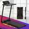 Treadmill Electric Walking Pad Foldable Incline for Home Office Gym Black