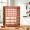 39‑Drawer Storage Cabinet – Small Parts Organizer, Wall‑Mountable, Black