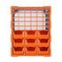 39‑Drawer Tool Organizer – Hardware Storage Cabinet Anti‑Drop Clear/Orange