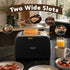 Devanti 2-Slice Toaster, LED Display 3.5cm Wide Slots 6 Browning Levels
