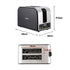 Devanti 2-Slice Toaster, LED Display 3.5cm Wide Slots 6 Browning Levels