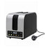 Devanti 2-Slice Toaster, LED Display 3.5cm Wide Slots 6 Browning Levels