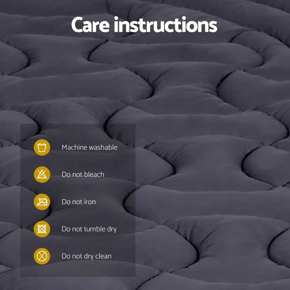 Mattress Topper Pillowtop 3-Zone Single