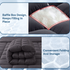 Bamboo Charcoal Filling Pillowtop Topper 1000GSM 5cm Thick Pillowtop Pad for Back Pain Relief Washable with 45cm Deep Pocket Single