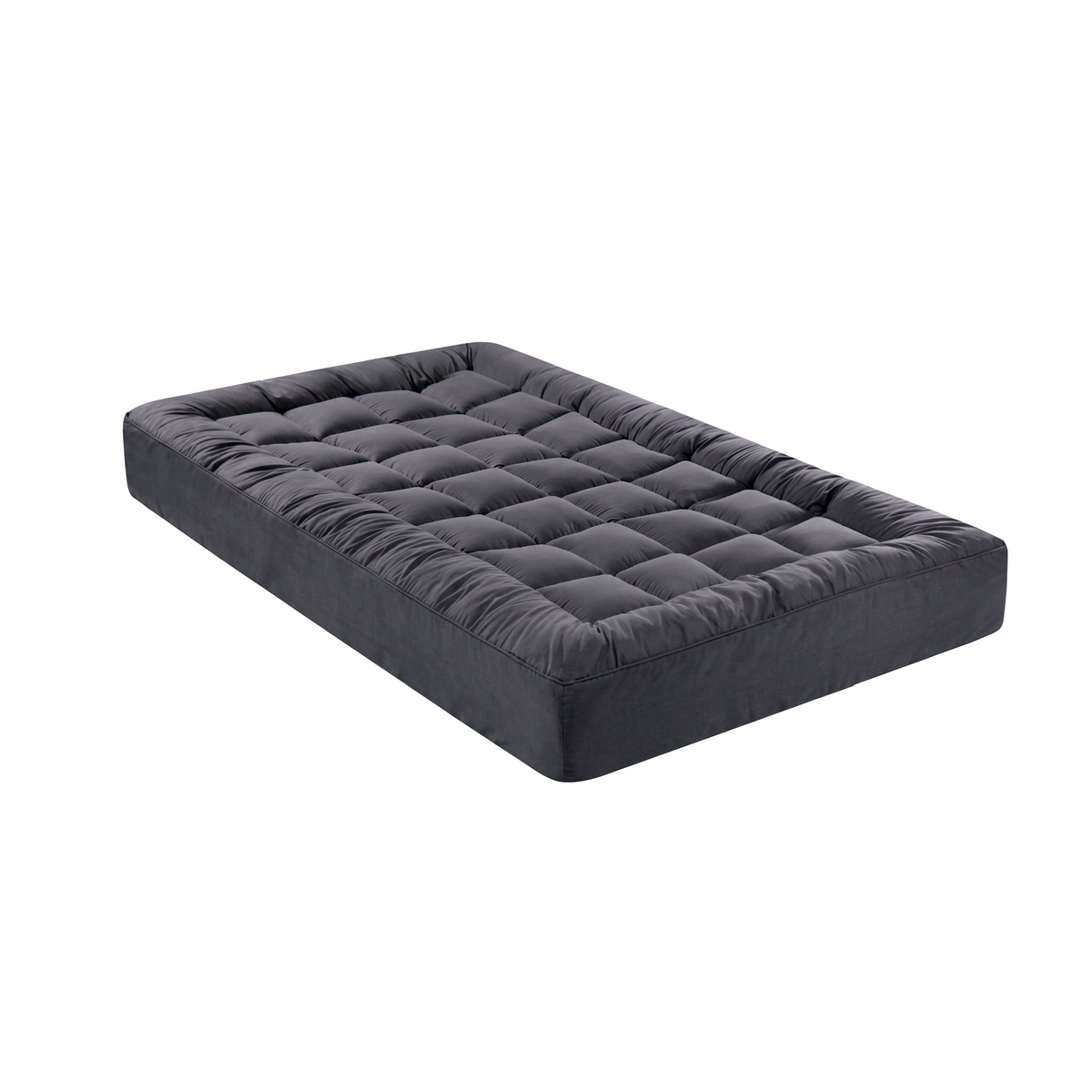 Bamboo Charcoal Filling Pillowtop Topper 1000GSM 5cm Thick Pillowtop Pad for Back Pain Relief Washable with 45cm Deep Pocket Single