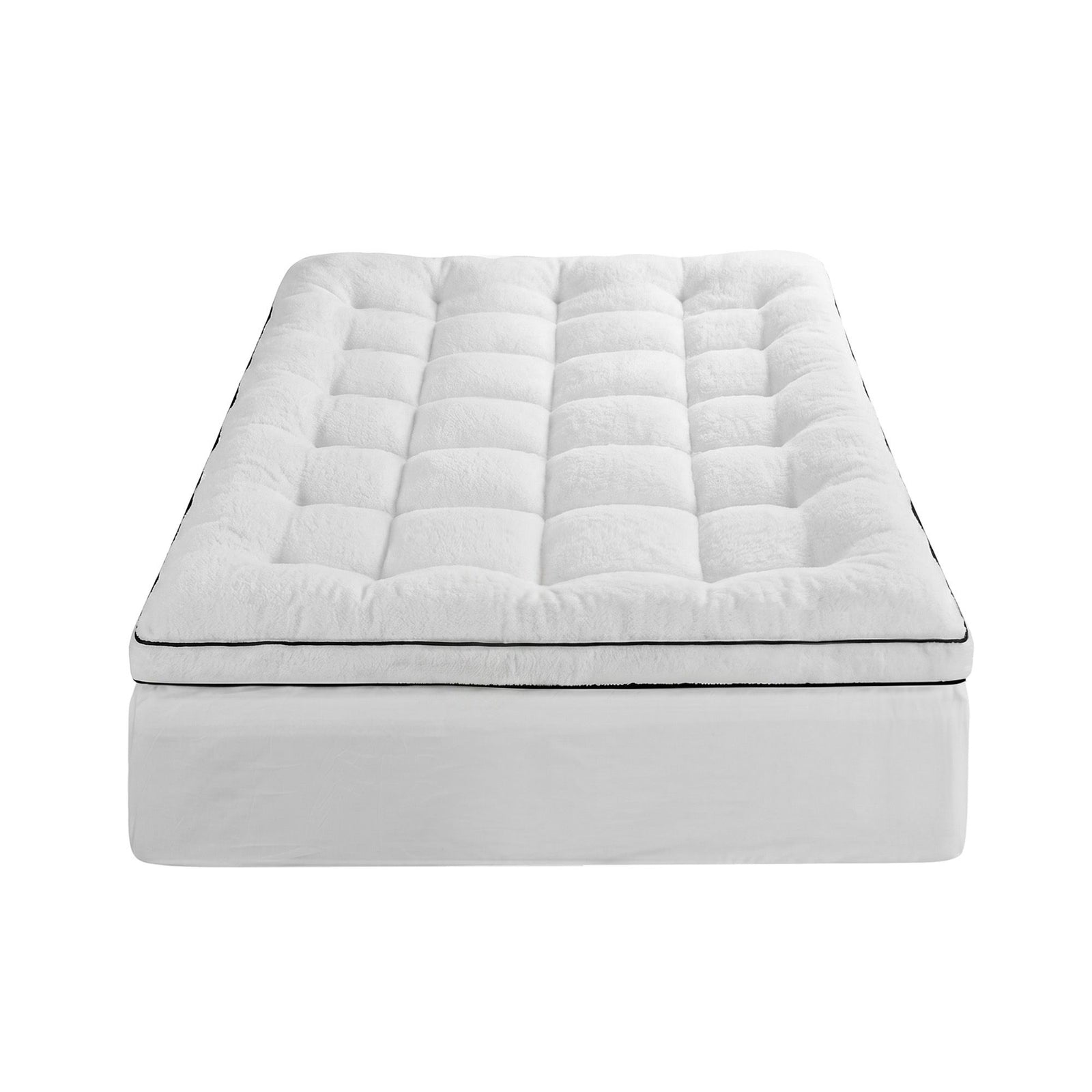 Mattress Topper King Single – 5cm Coral Fleece, 1000GSM Pillowtop