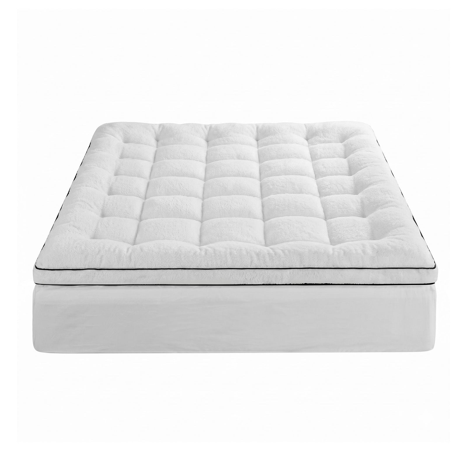 Mattress Topper Queen – 5cm Coral Fleece, 1000GSM Pillowtop