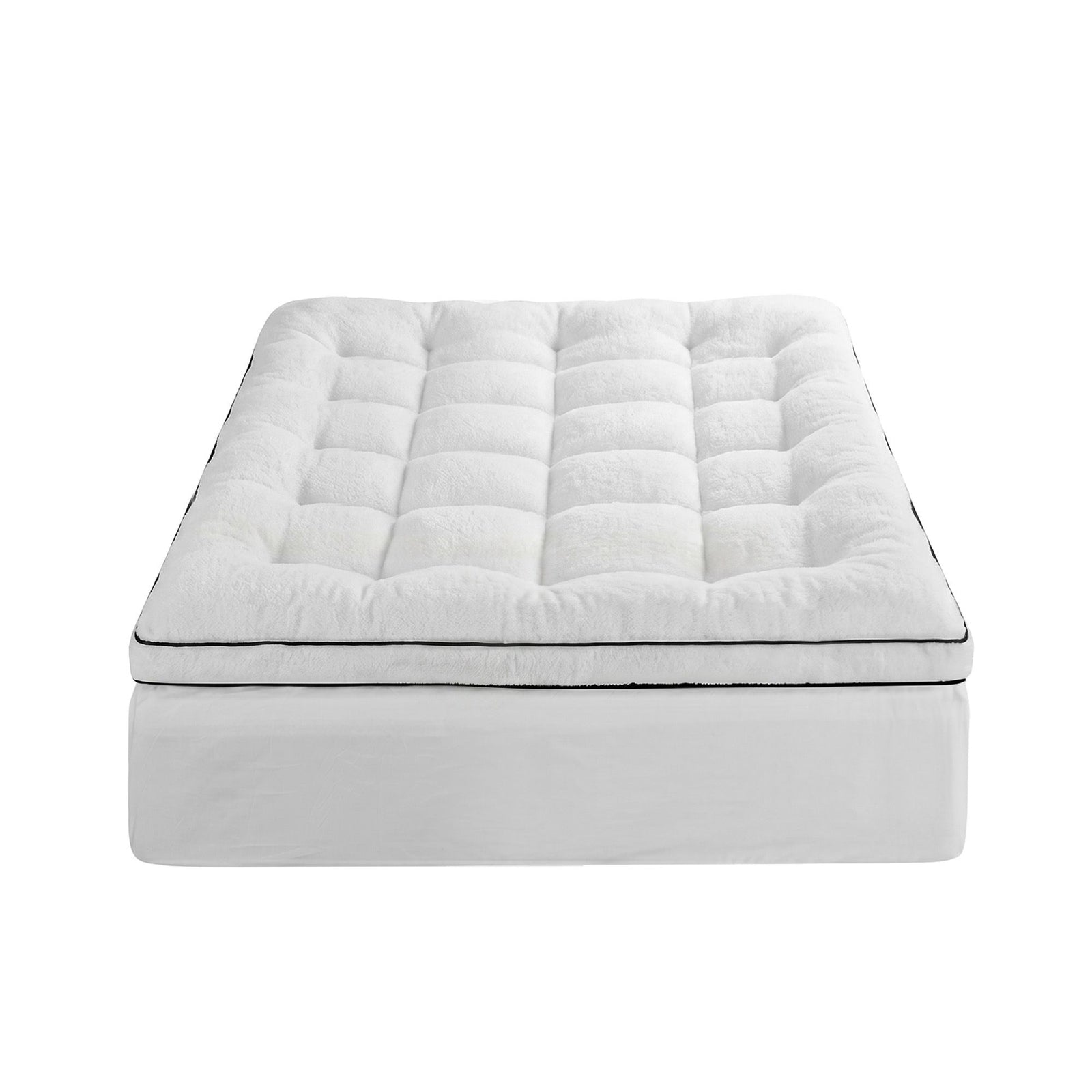 Mattress Topper Single – 5cm Coral Fleece, 1000GSM Pillowtop