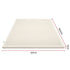 Giselle Bedding Double Latex Mattress Topper 5cm 7 Zone 100% Natural Latex White