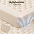 Giselle Bedding Double Latex Mattress Topper 5cm 7 Zone 100% Natural Latex White