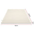 Giselle Bedding King Latex Mattress Topper 5cm 7 Zone 100% Natural Latex White