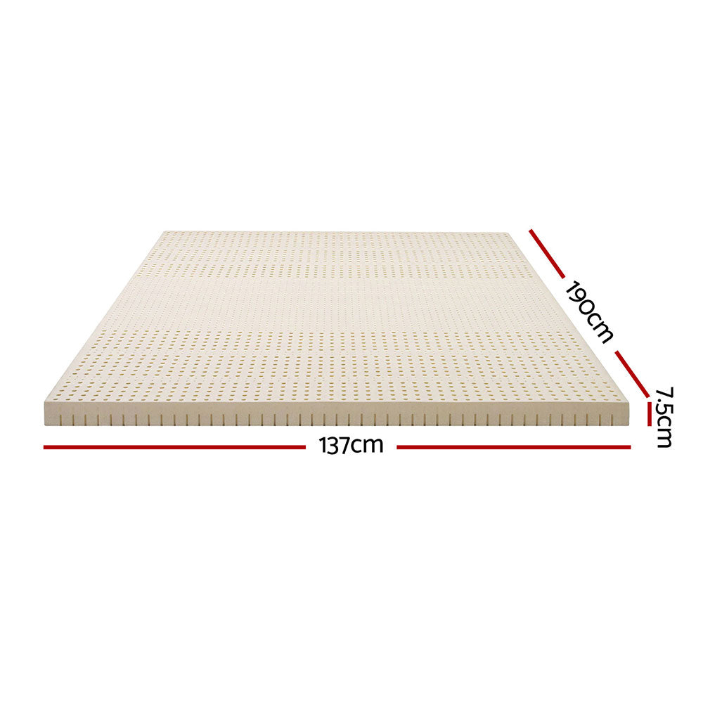 Latex Mattress Topper 7.5cm Doule
