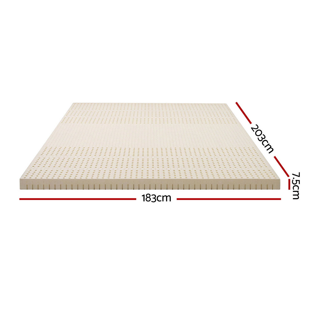 Latex Mattress Topper 7.5cm King