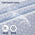 Latex Topper 100% Natural Latex Toppers 7-zone w/ Ice Silk Cool-touch Fabric Cooling Cover Queen 5cm