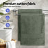 2 Pack Bath Sheets Set Cotton Extra Large Towel Green