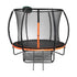 10FT Kids Trampline Safety Net Basketball Set Ladder Round