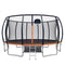 16FT Kids Enclosed Trampoline with Basketball Hoop Set & Ladder, Round