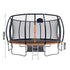 16FT Kids Enclosed Trampoline with Basketball Hoop Set & Ladder, Round
