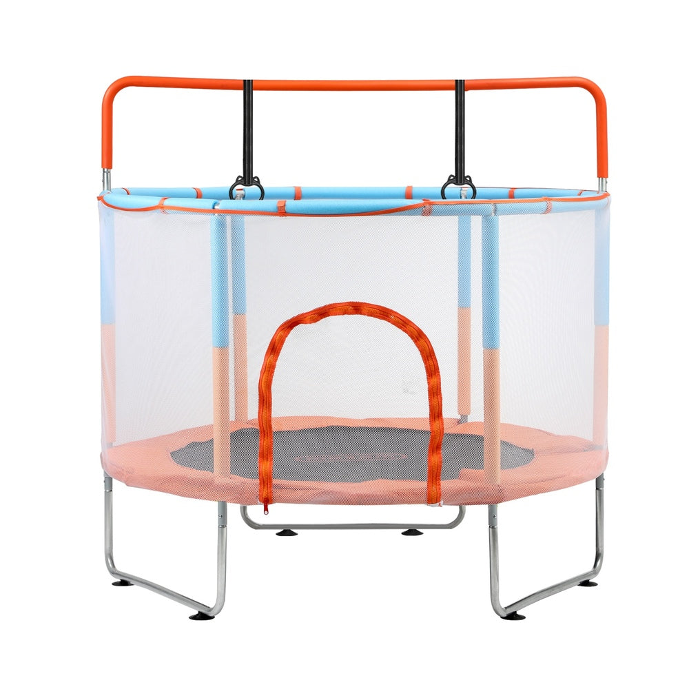 60 Inch Kids Trampoline Enclosure Safety Net Horizontal Bar