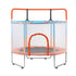 60 Inch Kids Trampoline Enclosure Safety Net Horizontal Bar