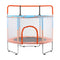 60 Inch Kids Trampoline with Safety Net & Handlebar Indoor Outdoor