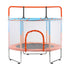 60 Inch Kids Trampoline Enclosure Safety Net Horizontal Bar