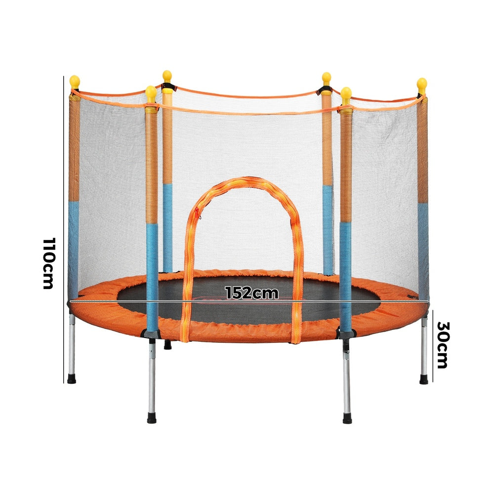 60 Inch Kids Jumping Trampoline Enclosure Safety Net Pad