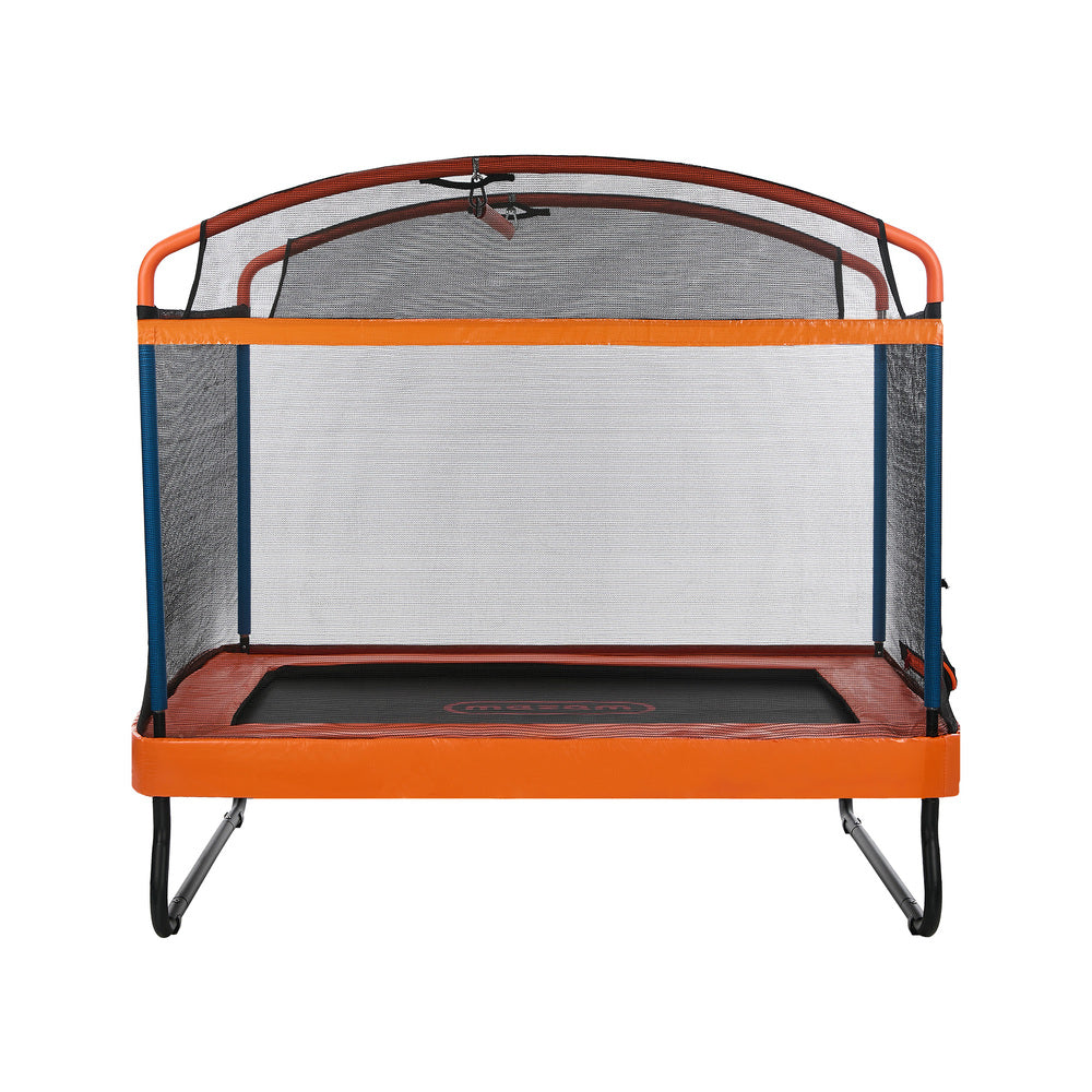 6FT Kids Trampoline with Swing Bar Rectangule Safety Enclosure