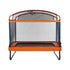 6FT Kids Trampoline with Swing Bar Rectangule Safety Enclosure