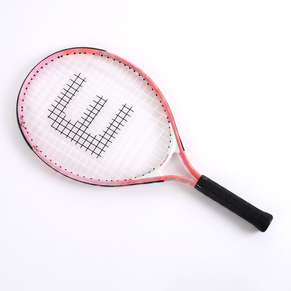 Title  23 Inch Tennis Racket Lightweight 200g for Adult and Junior Players Pink