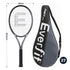27 Inch Tennis Racket Lightweight Racquet for Beginner Adult Players Black