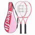 Everfit Tennis Racket Set 2 Pack 27 Inch Lightweight Cushioned Grip for Adults Pink