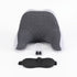 Wanderlite Travel Neck Pillow Portable for Airplane Memory Foam with Eyemask Earplugs Grey