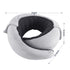 Wanderlite Hooded Travel Neck Pillow for Airplane Memory Foam with Eye Mask Earplugs, Light Grey