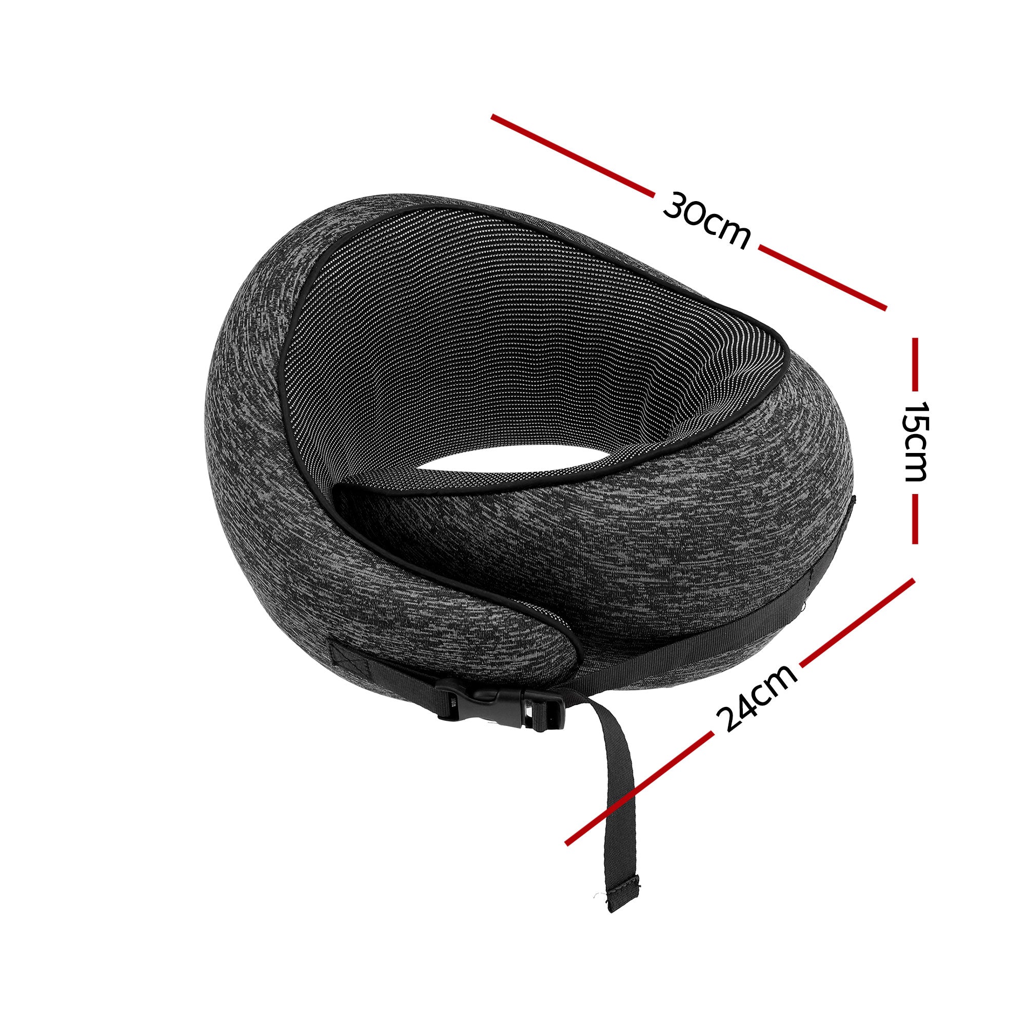 Travel Pillows for Airplanes Ergonomic Memory Foam Neck Pillow, Breathable & Washable Cover, Travel Bag Included, Airplane Pillow for Airplane, Car, Office and Home, Dark Grey