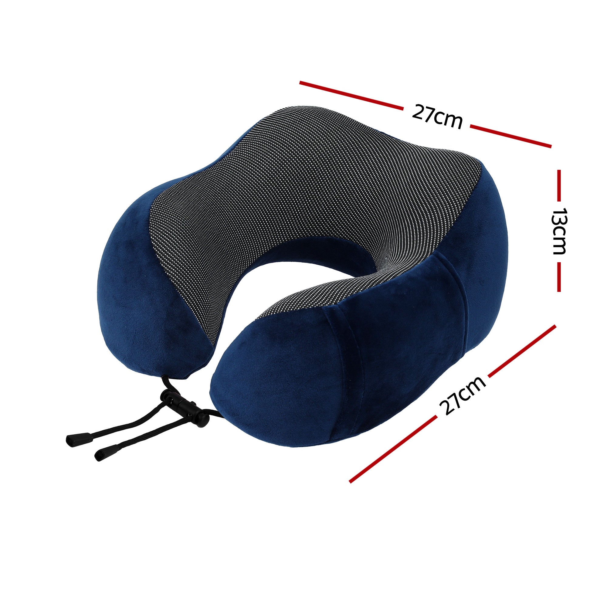 Travel Pillow for Airplanes Memory Foam Neck Pillows for Traveling, Soft & Washable Cover with Storage Bag, Portable Plane Accessories for Airplanes Offices Cars, Blue