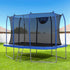 Everfit 12FT Trampoline Kids Rectangle Rebounder with Basketball Set Safety Net