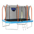 12FT Kids Trampoline Rectangle Rebounder with Basketball Set Blue