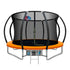 10ft Kids Trampoline with Basketball Hoop Safety Net Ladder